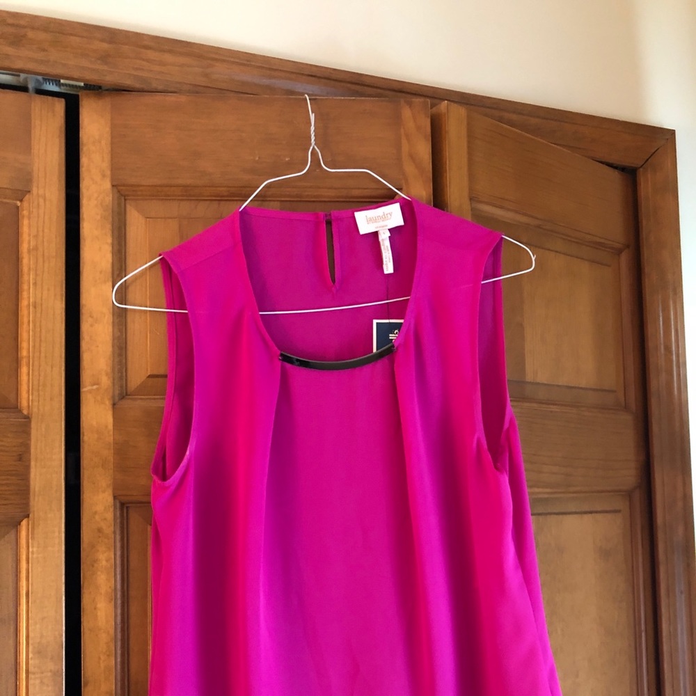 Laundry Shocking Pink tank